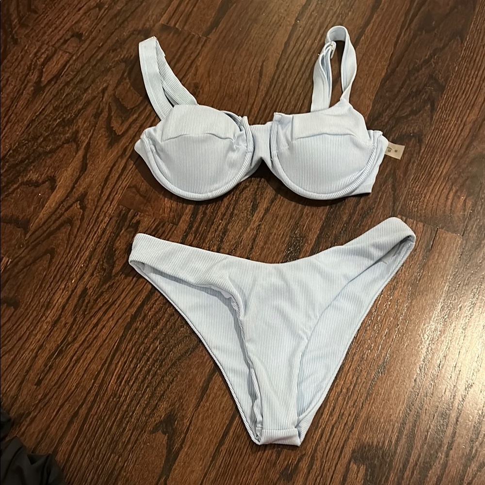 BABY BLUE SHEIN BIKINI SET